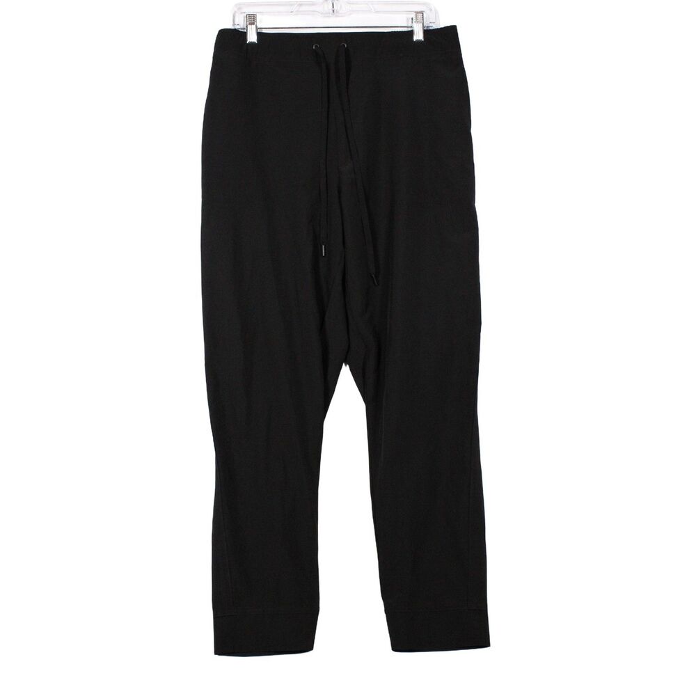 Eddie Bauer Women's Black Drawstring Jogger Pants Size L Relaxed Fit